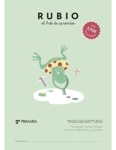 CUADERNO RUBIO A4 VACACIONES 2º PRIMARIA - Pack de 5 unidades